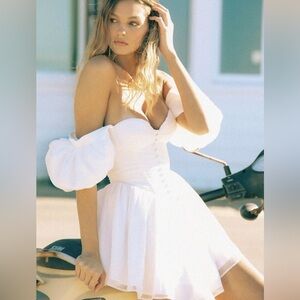 Adierlina Bridal White Mini Dress - S